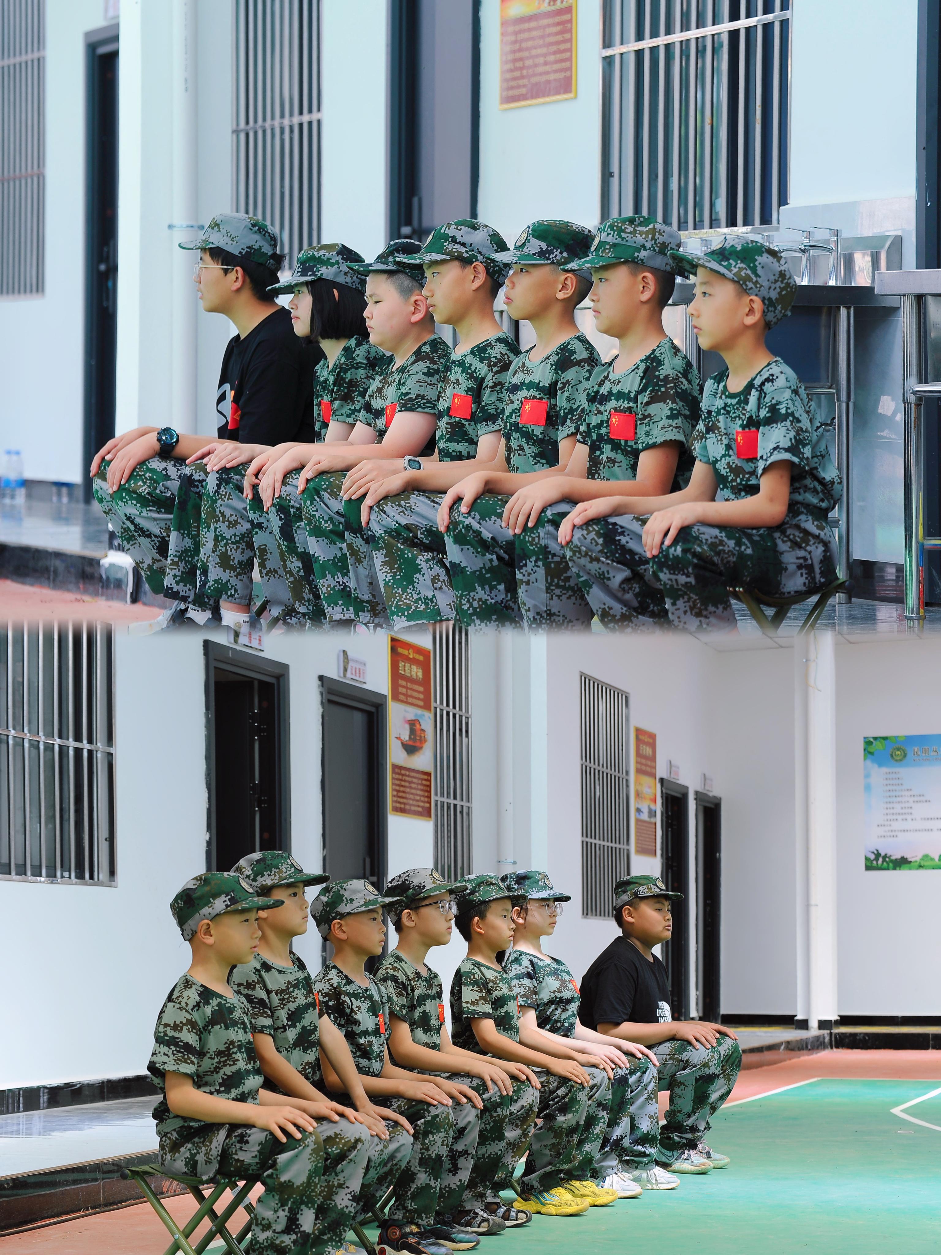 昆明军事夏令营让孩子锻炼成长,不再是没有规律看电视玩游戏